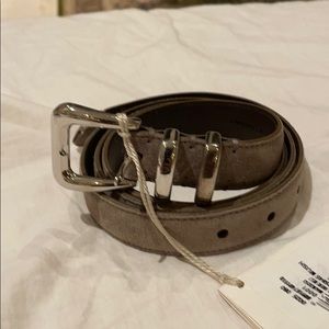Suede belt